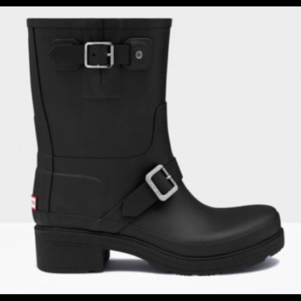 Hunter original biker rain boots NWOT